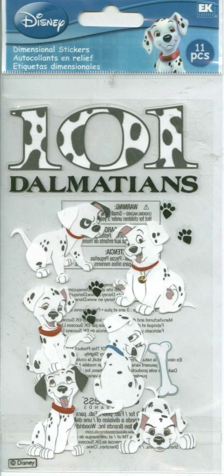 Disney 101 Dalmatians Puppies Dogs Pongo Perdita Cruella Stickers U PICK - Image 1 of 1