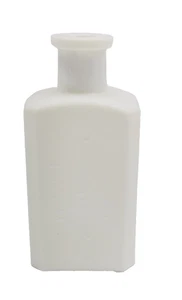 Antique Hagan’s Magnolia Balm White Milk Glass Bottle 4.5” Embossed Hex Shape - Picture 1 of 13