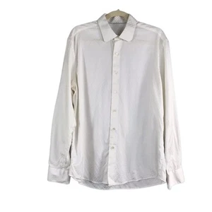 BUGATCHI Dress Shirt Men’s Sz L Textured Contrast Streetwear Business Classic - Picture 1 of 10
