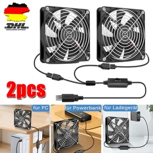 2 szt. 140mm Wentylator PC Wentylator Wentylator obudowy Cichy wentylator PC Podwójny wentylator - Zdjęcie 1 z 17