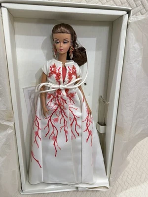 BARBIE PALM BEACH CORAL SILKSTONE DOLL GOLD LABEL USED - Image 1 of 3