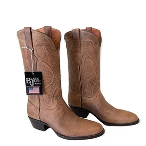Black Jack Goat hellbraun Maddog Leder Cowboystiefel Stil 341 Herren 8,5 E Western neu im Karton - Bild 1 von 16