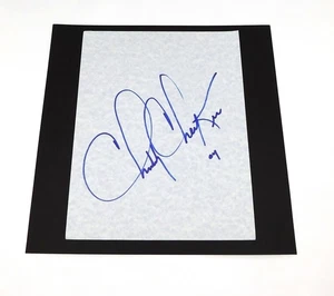 Hoja de cartulina firmada por Chubby Checker 8,5 x 11 músico automático DA046757 - Imagen 1 de 1