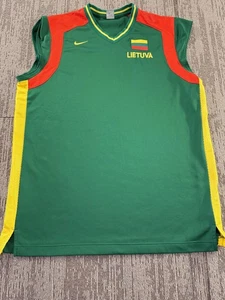 Litauen Nationalmannschaft Trikot Herren 2XL Grün Basketball Nike Ärmellos - Bild 1 von 8