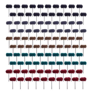 Paquete de 100 ruedas abrasivas, 1" (25 mm) pulido abrasivo pulido ruedas rebabas para... - Imagen 1 de 7