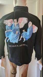 Lord Nermal RipNDip Heaven & Hell Jacket A9 Angel Cats We Bad Black Snap XL - Picture 1 of 11