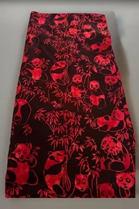 Batik Fabric “ Panda Bears And Bamboo “ ( 1.5’ Yards) - Picture 1 of 4