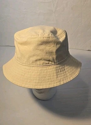 Sombrero cubo de ala corta Madewell, sombrero para el sol crema, talla S/M algodón ligero Foto 1 de 4