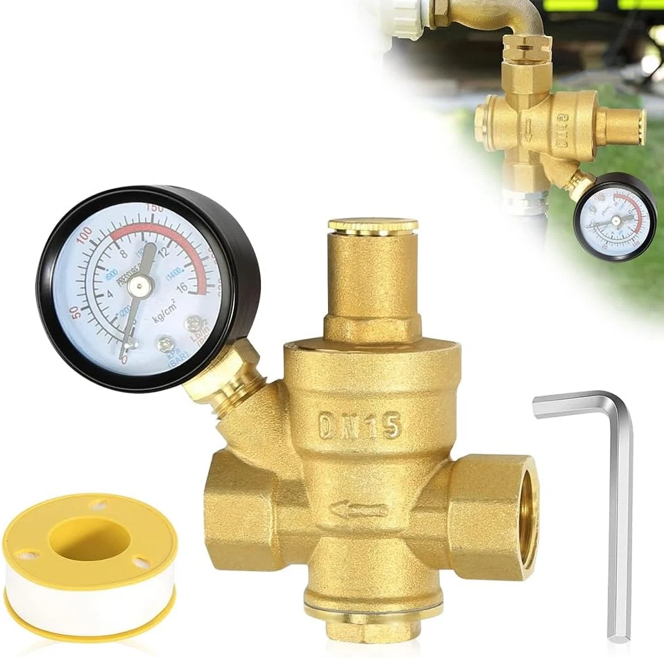 Riduttore Di Pressione Acqua 1/2 Pollice DN15, Riduttore Pressione Acqua Valvola - Immagine 1 di 4