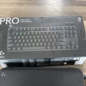 Logitech G Pro X TKL Lightspeed Wireless Gaming Keyboard | Black | Used/t - Picture 1 of 10