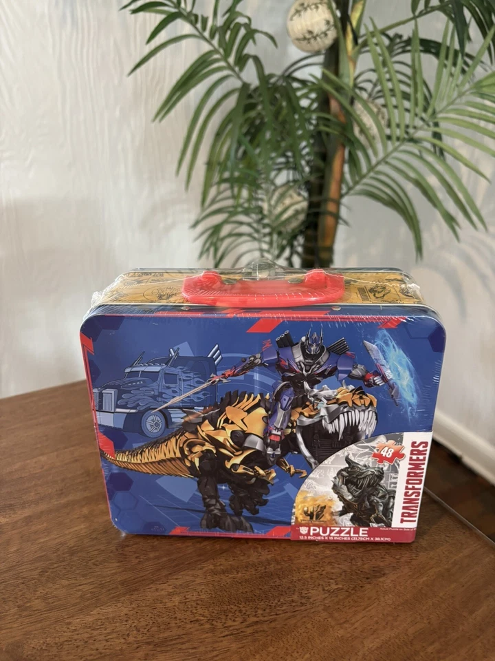 Transformers 48 Piece Puzzle Lunchbox Factory Sealed 2014 Hasboro Cardinal - Image 1 of 4