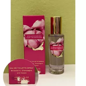 (1) Victoria's Secret Garden STRAWBERRIES & CHAMPAGNE Eau De Toilette 1oz READ - Picture 1 of 2