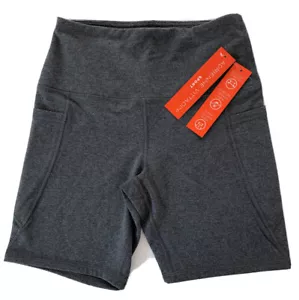 Adrienne Vittadina Sport 7” Performance Pocket Bike Shorts Gray S M L XL - Picture 1 of 6