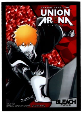 Bandai Japan Card Sleeve Union Arena Bleach Ichigo Kurosaki (Qty x1)-New - Image 1 of 2