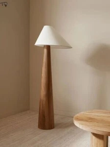 Japanese Solid Wood Floor Lamp- Art Decor for Living Room, Bedroom-Free Shipping - Picture 1 of 4