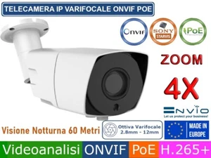 TELECAMERA SORVEGLIANZA ENVIO IP POE VARIFOCAL ZOOM OTTICO 4X 2025 - Imagen 1 de 5