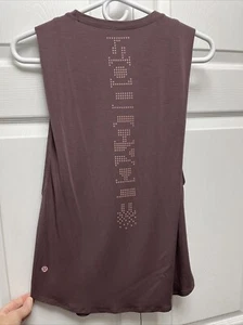 Lululemon Soulcycle Top 6 Or 8 Purple Ride and Reflect Muscle Tank Drop Cut - Picture 1 of 5