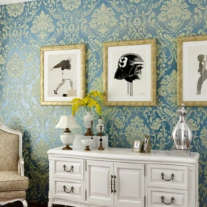 Retro 3D Embossed Wall Sticker Floral Wallpaper Self-Adhesive Waterproof Decor - Picture 1 of 15
