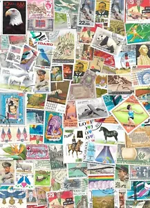 100 francobolli mondiali multicolore album di ritagli arti e mestieri collage decoupage - Foto 1 di 1