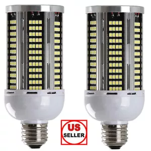 2 Pack 400W Eq. LED Bulb 360-Chip Corn Light E26 5040lm 40W 5000K Daylight White - Picture 1 of 12
