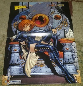 ASHLEIGH/CAPTAIN AMERICA ZWEISEITIGES POSTER (~10"X14") CROSSGEN-MARVEL-WIZARD-CREASE - Bild 1 von 2
