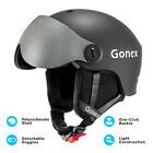 Ski Helmet with Convertible& Detachable Goggles Winter Snowboard Helmet