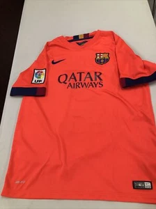 Maglia calcio Nike Dri Fit Youth XL FCB Barcelona LiLah #9 away 2014 autentica - Foto 1 di 11
