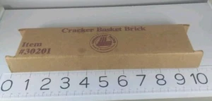 “Il Cestino Cracker Brick”#30201 Scatola Originale Con Documenti Ceramica Longaberger - Foto 1 di 9