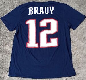 New England Patriots TOM BRADY Nike Football Jersey T-shirt Youth Size M