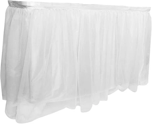 Royal Imports Tulle Table Skirt, Tulling Tablecloth for Wedding, Birthday Party, - Image 1 of 3