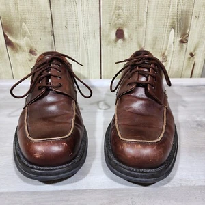 Bacco Bucci Herren Derby Elegant Arbeitsschuhe Braun Leder Größe 12 Hergestellt in Italien - Bild 1 von 4