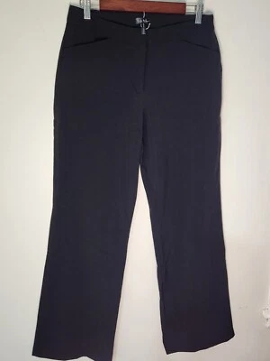 Nicole Miller Women’s Size 8 Dress Pant Black Career Wear St Leg Slacks Stretch - Image 1 of 4