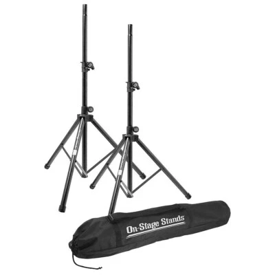 On-Stage Stands All-Aluminum Speaker Stand Pak With Zip Up Bag - Image 1 of 4