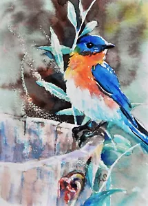 10 verschiedene GRUSSKARTEN Original Aquarelldrucke, blanko, Karton m. Umschläge - Bild 1 von 10