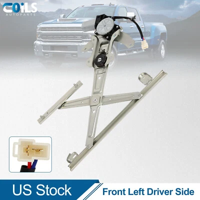 前左窗调节器适用于斯巴鲁 Outback 2001 - 2004 年轿车带电机 — 第 1/4 张图片