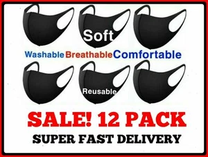 ¡OFERTA! 12 PIEZAS Mascarilla Lavable Reutilizable Protector Boca Poliéster Spandex Mascarilla Facial - Imagen 1 de 5