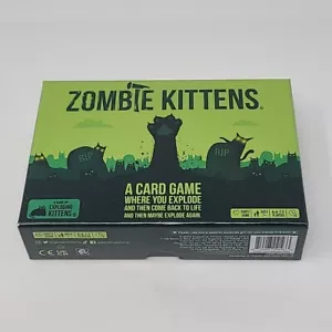 ZOMBIE KITTENS CARD PARTY GAME BY EXPLODING KITTENS 2-5 PLAYERS AGES 7+ - Picture 1 of 8