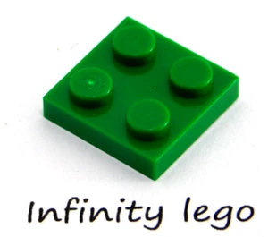 20 LEGO Green Plate 2 x 2 (3022) - (20 Pieces) - Picture 1 of 1