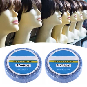 2 rotoli parrucca supporto nastro impermeabile sudore forte adesivo sistema capelli DDD