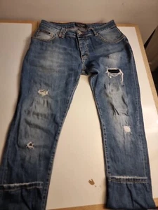 Philipp Plein Illegal Fight Club mens Distressed jeans 32/29 - Picture 1 of 14