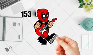 Laminate funny Dead Pool sticker decal for car,room, windows & more - Picture 1 of 3