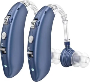 Set De 2 Audífonos Digitales Para Personas Mayores Mama Papa Abuela Abuelo - Picture 1 of 21