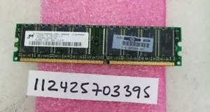 512mb ddr pc ddr1 pc2700 ddr 333 single rank memory 1rx8 64x8 184pin non-ecc ram - Picture 1 of 1