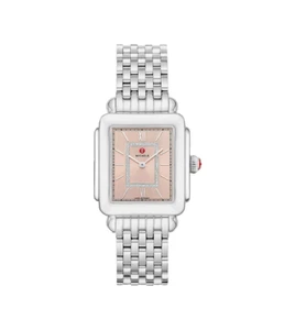 NUEVO RELOJ MICHELE DECO II ROSA DESIERTO ESFERA DIAMANTE ACERO MWW06X000036 - Imagen 1 de 7