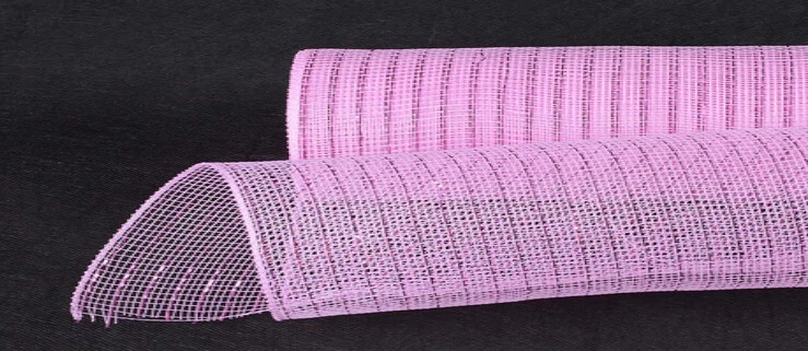 16Colors 21"X 10 Yards (30 Feet)  Deco Poly Mesh Wrap Roll with Metallic Stripes - Image 1 of 1