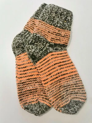 Talla 7 1/2-8 1/2 Mujer 6 1/2-7 1/2 Hombre EE. UU. / 39-40 UE Calcetines Tejidos a Mano Foto 1 de 4