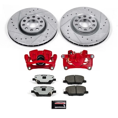 PowerStop Disc Brake Kit - Front - Fits Fiat 500X 2016-2018, Jeep Renegade 2015- — 第 1/4 张图片
