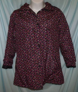 CW Classics Multicolor Floral Hooded LS Full Zip Softshell Jacket Size XL - Bild 1 von 6