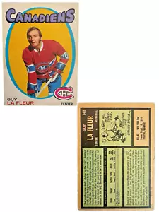 GUY LAFLEUR Rookie 1971-72 O-Pee-Chee Montreal Canadiens OPC VTG Hockey Card 148 - Picture 1 of 14