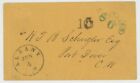 Mr Fancy Cancel STAMPLESS COVER ALBANY NY TO PORT DOVER CANADA 5/10 U STATES 6d